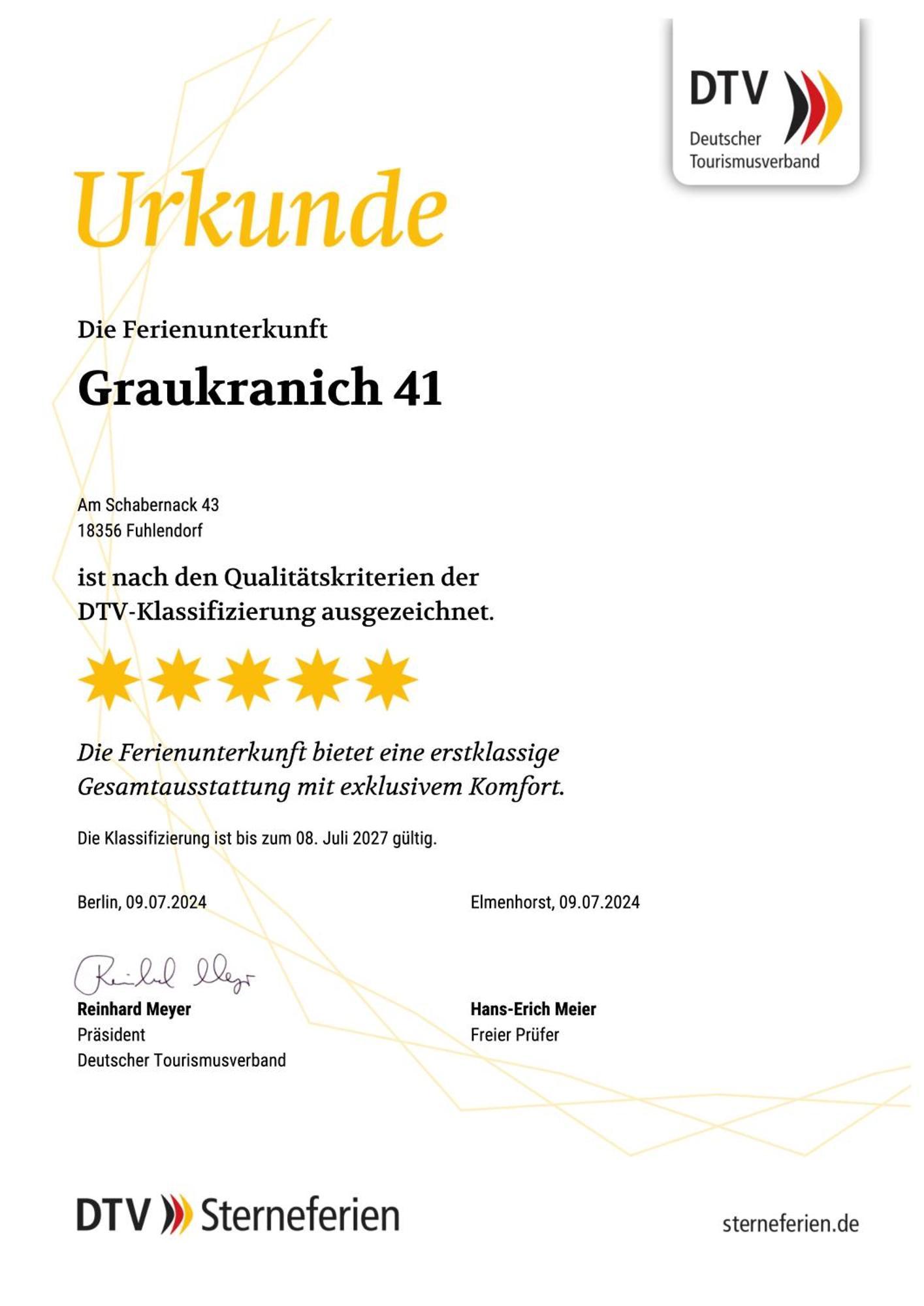 Ferienhaus Graukranich 41 Fuhlendorf  Exteriér fotografie